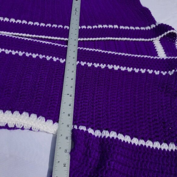 Vtg Crochet Jacket Handmade Granny Sq Cardigan Coatigan CottageCore Boho OOAK - Picture 8 of 16